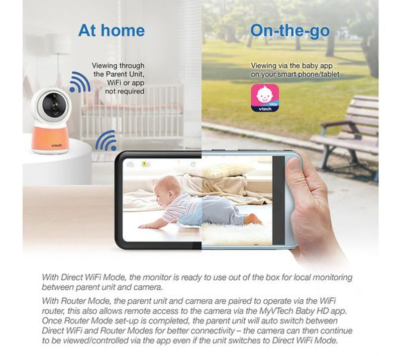Vtech 5" Smart Wifi Video Monitor